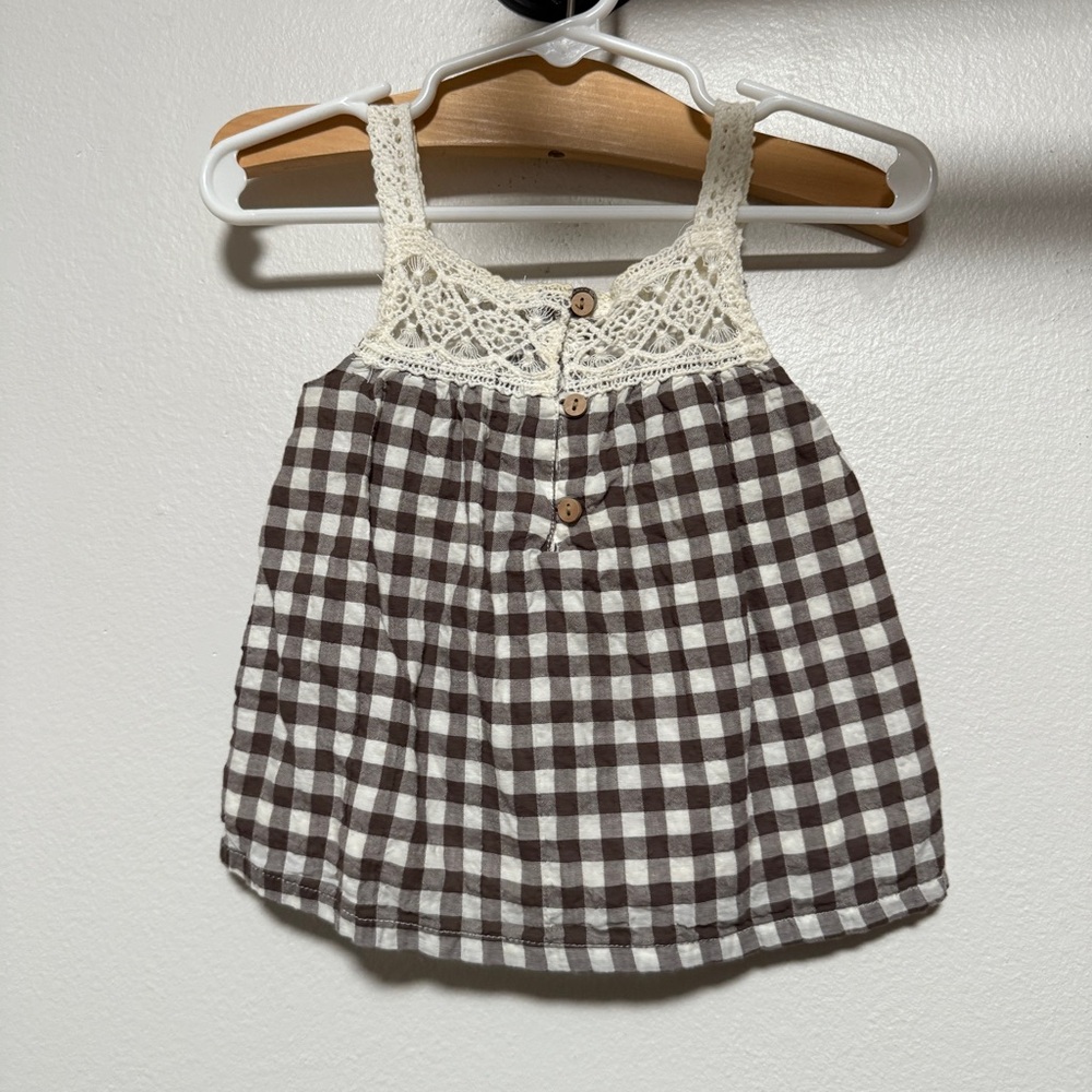 zara baby fall gingham shirt